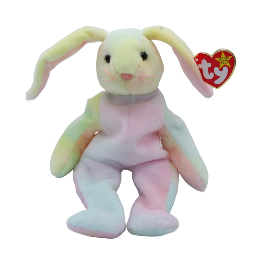 Ty Yellow and Pink Small Pet Plush Toy